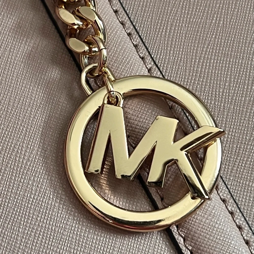 MICHAEL KORS Pink Sady Leather Tote Bag